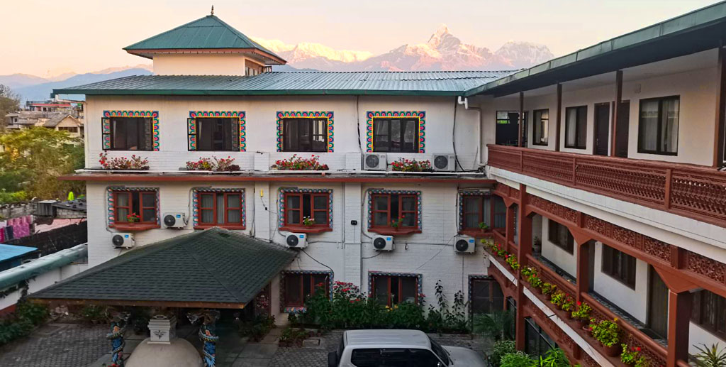 dragon hotel nepal pokhara damside